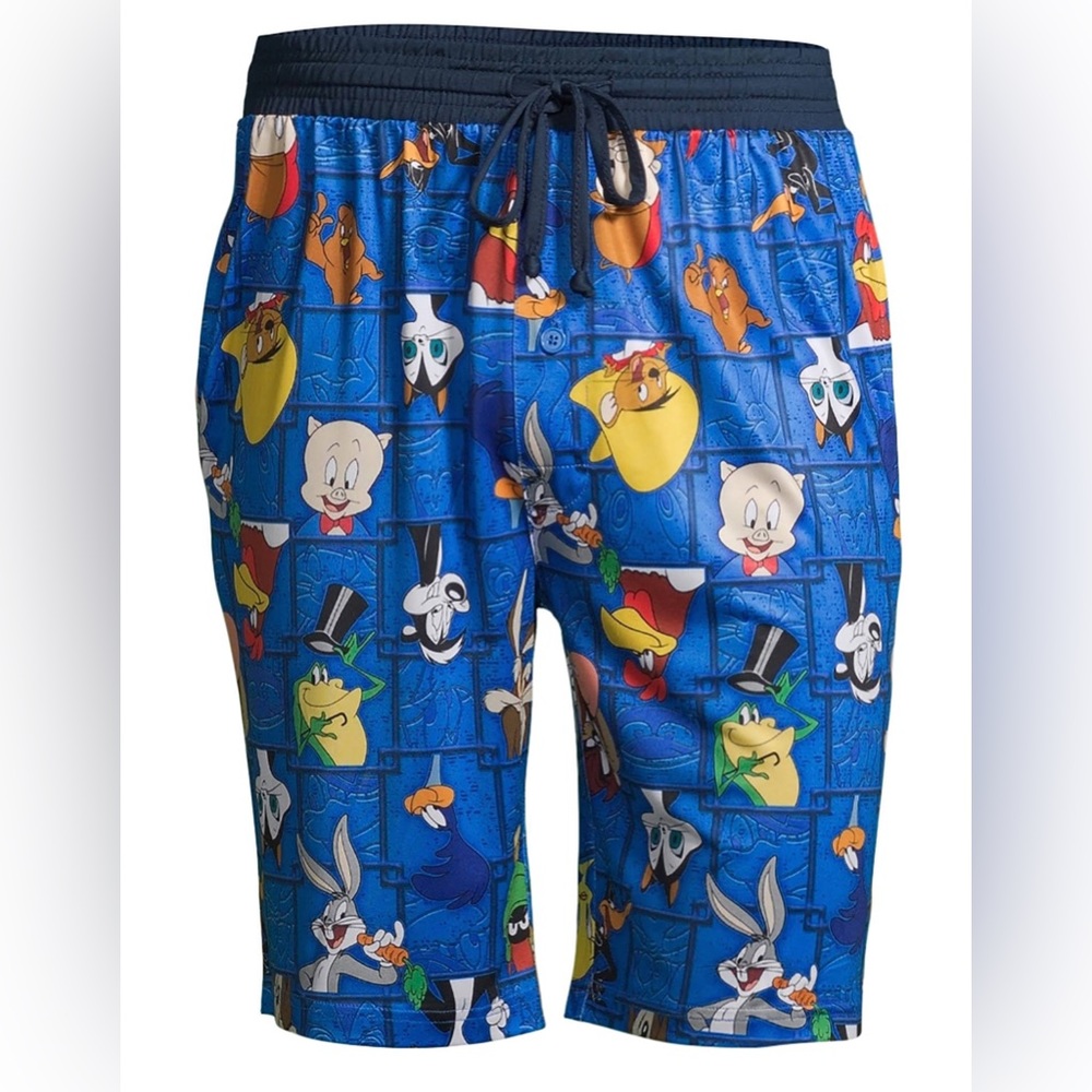 LOONEY Tunes Bugs Bunny Taz Tweety Hip Hop 90s Street Vibe Lightweight Shorts